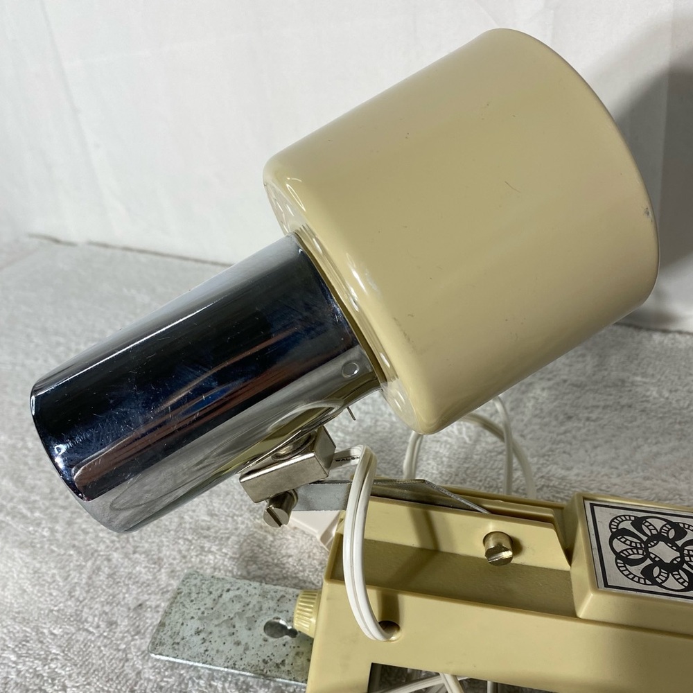 Vintage Beige Clamp On Headboard Reading Lamp - Picture 6 of 13